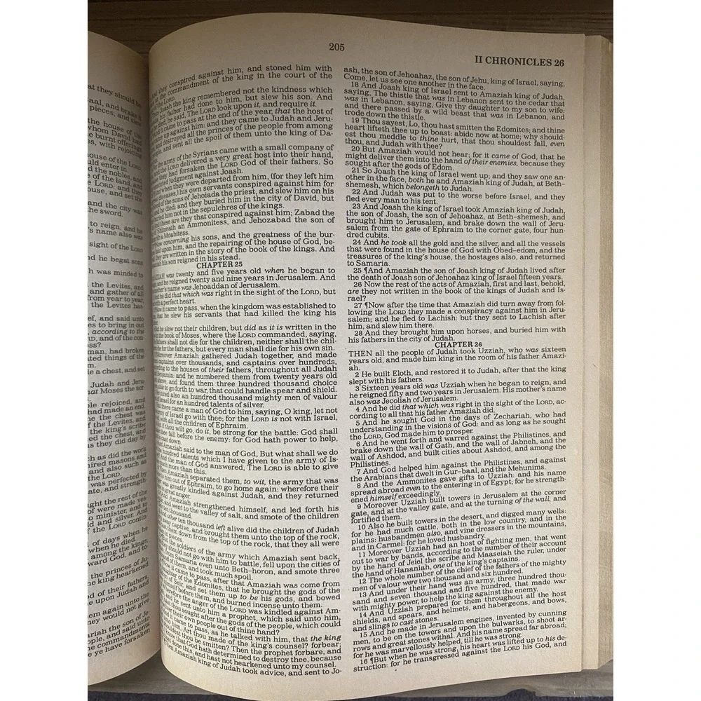 VTG Holy Bible Red Letter Edition, King James Version, Illustrated, 1987